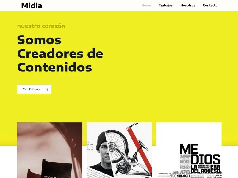 Sitio web de midia.cl